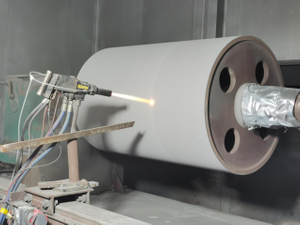 Estudio de caso de reparación por pulverización supersónica de cilindros secadores de fabricación de papel