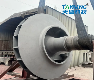 Recubrimiento de tefl&oacute;n en el impulsor del ventilador