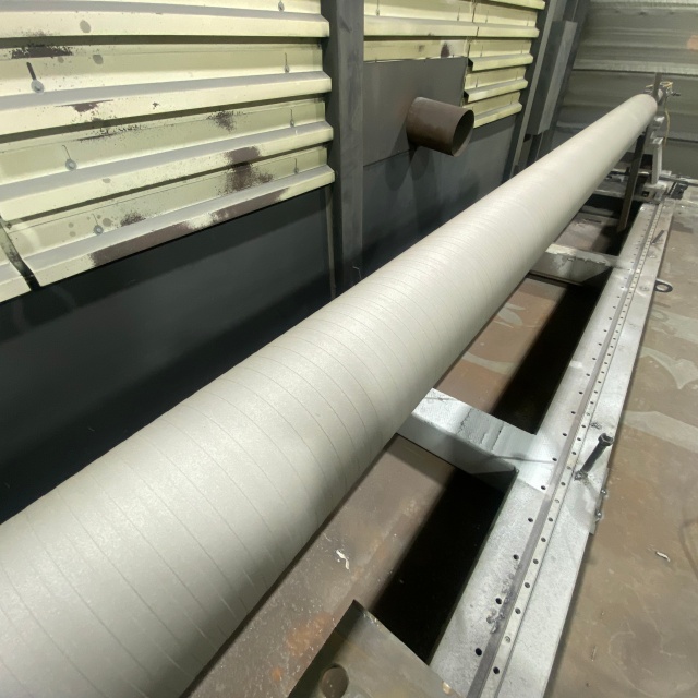 Rollo inferior rebobinador de alta durabilidad con revestimiento por pulverización térmica