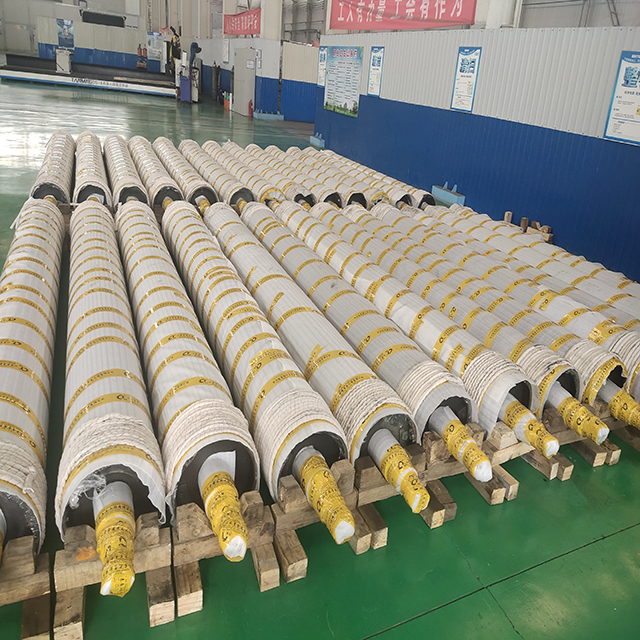 Rollo transportador de papel personalizado con revestimiento cerámico resistente al desgaste 